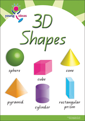 3D Shapes Chart | Harleys - The Educational Super Store