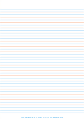 A4 Lined Paper Full Page Year 1 Rule - Pack of 250 | Harleys - The