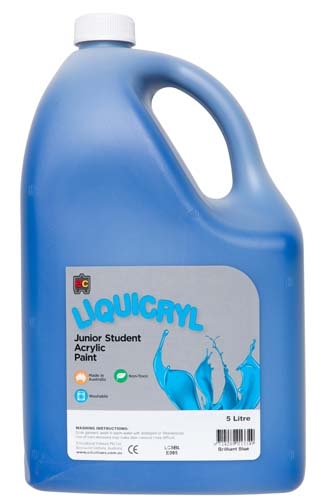Liquicryl Paint 5L Brilliant Blue | Harleys - The Educational Super Store