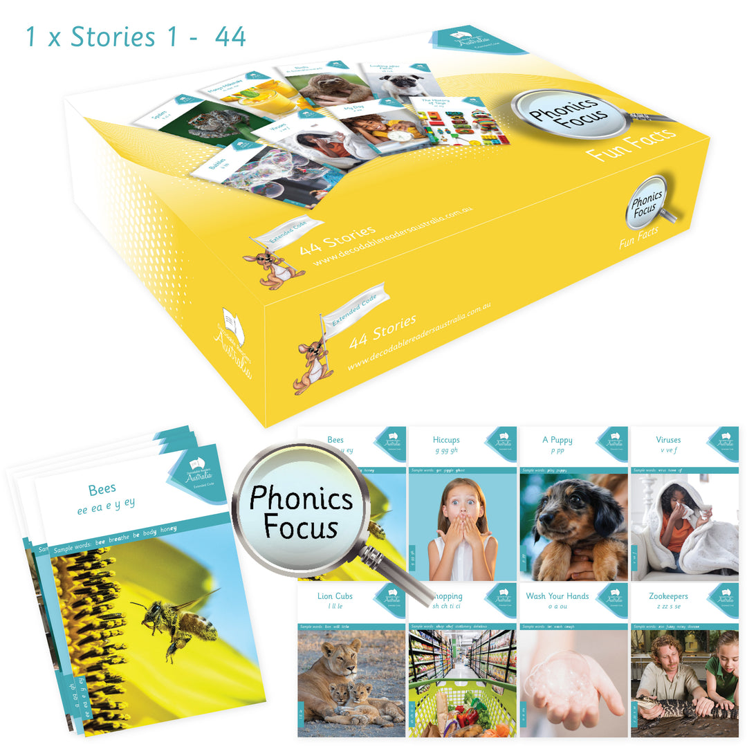 Decodable Readers - Extended Code Phonics Focus Facts
