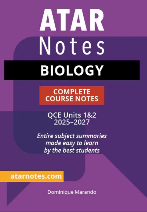 ATAR Notes QCE Biology 1&2 Complete Course Notes (2025–2027) | Harleys ...