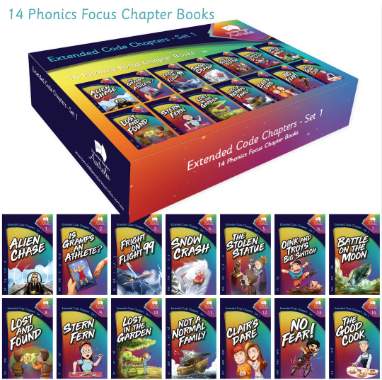 Decodable Readers - Extended Code Phonics Focus Chapter Books Set 1 ...