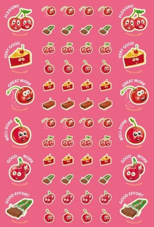 Wacky Whiffer Whiffers Matte MAX SCENT Scratch and Sniff Stickers Brand NEW Sweet Cherry Frosting Sniff Stickers