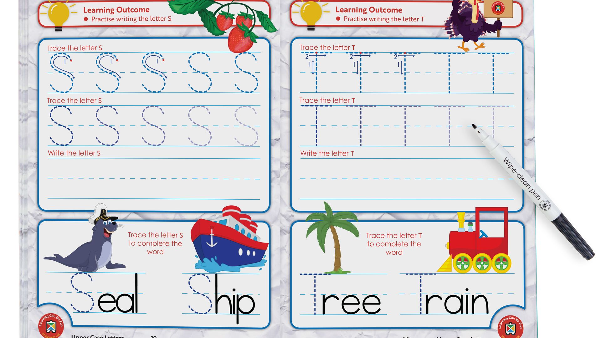 Wipe Clean Learning Upper Case Letters