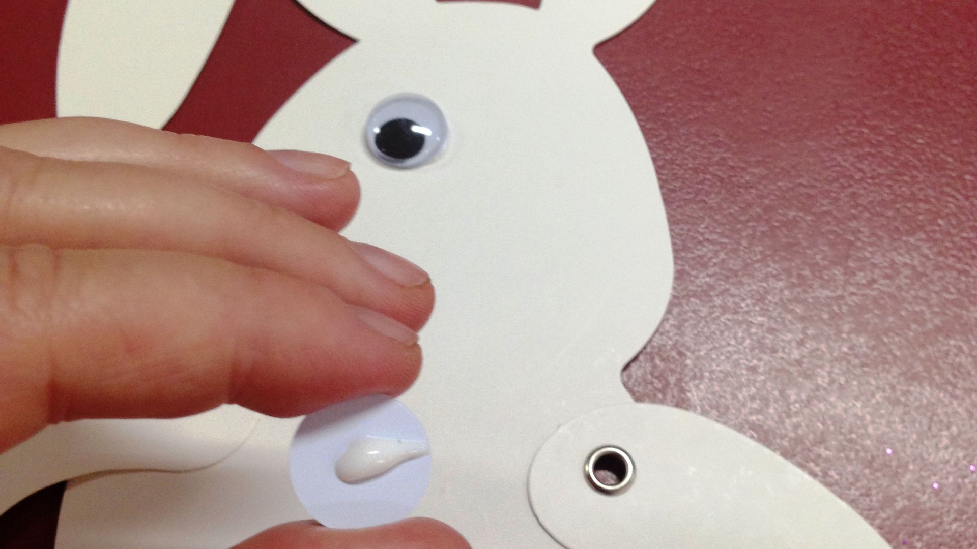 Glue joggle eyes on using your PVA glue. Glue joggle eyes on using your PVA glue.