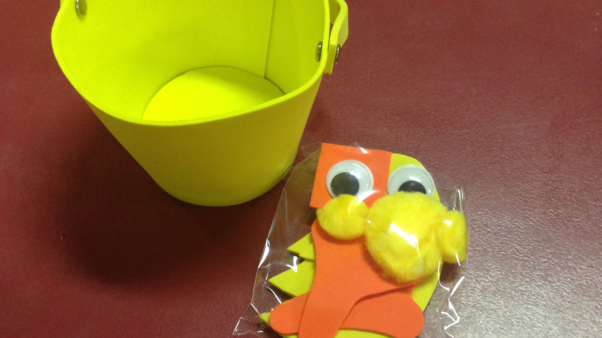 Begin with one basket and chick embellishments. Begin with one basket and chick embellishments.