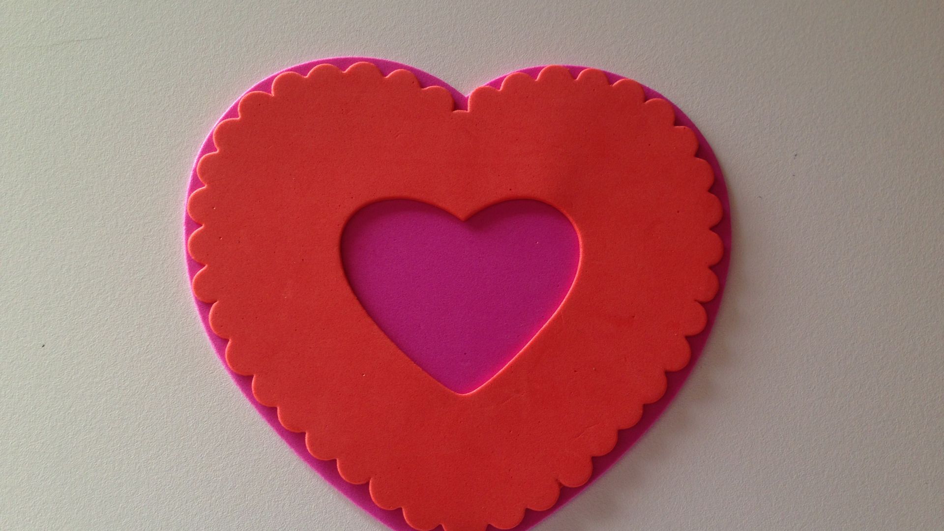 Our gorgeous foam heart frames. Our gorgeous foam heart frames.