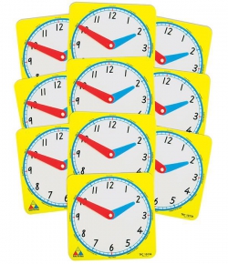 12 Hour Yellow Student Clock 2770000070973