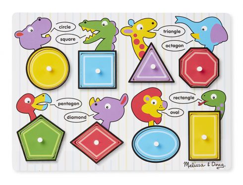See Inside Shapes Peg Puzzle 8pc 2770000725507