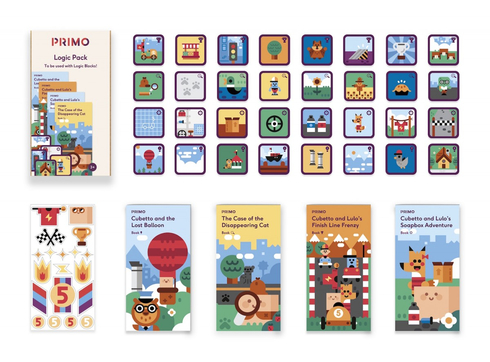 Primo Cubetto - Logic Pack - Books &amp; Flashcards 659436135086