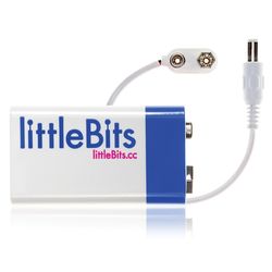 littleBits - 9V Battery + Cable Accessories 859477003904