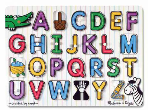 See Inside Alphabet Peg Puzzle - 26pc 2770000710862