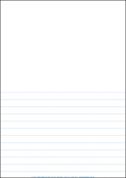 A4 Lined Paper Half Page Feint Rule - Pack of 250 9781920977047