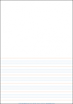 A4 Lined Paper Half Page Year 1 Rule - Pack of 250 9781920977016