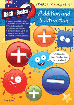 Blakes Back To Basics - Addition &amp; Subtraction Years 4-5 9781742159317