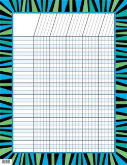 Blue and Green Stripes Incentive Chart 2770009246263