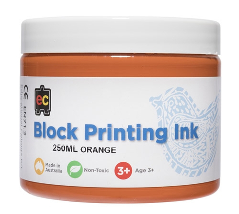 Block Printing 250ml Orange 9314289002008
