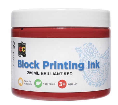 Block Printing 250ml Br.Red 9314289001971