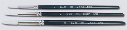 Brush Taklon Size 6 NAM Albino 220 B22006