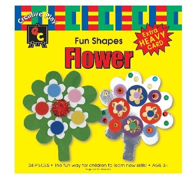 Cardboard Shapes Pk 24 300gsm Flowers (Pack of 24) 9314289021757