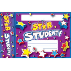 Certificate &amp; Bookmarks - Star Student - Pack of 30 2770000789981