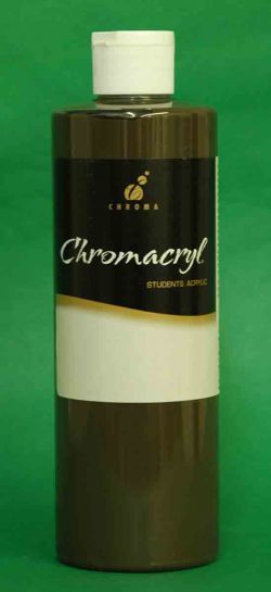 Chromacryl - Senior Acrylic (Assorted Colours &amp; Sizes) (Raw Umber, 1 Litre) 92200013164