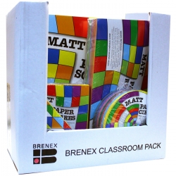 Classroom Pack Asst 70Gsm Single Sided Shapes - Brenex 9310703801974