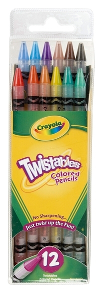 Colour Pencils Wind Up Crayola Twistable (Pack of 12) 0071662574086-old