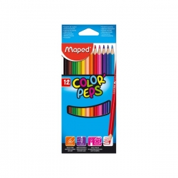 Coloured Pencils Maped (Assorted Colours, Pack of 12) 3154141832123