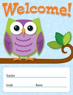 Colourful Owls Welcome Chart 2770009242869