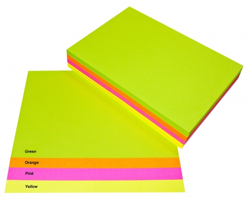 A4 80gsm XL Multioffice Copy Paper in Assorted Fluro Colours (Ream of 500 Sheets) 9310703901926