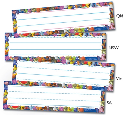 Desk Strip Name Stickers - Queensland (Pack of 30) YI62081