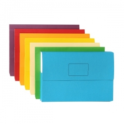Slimpick Manilla Document Wallets (Assorted Colours, Pack of 10) 9312311400693