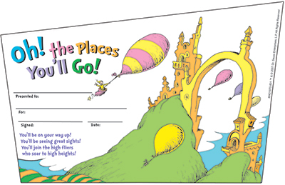 Dr Seus Oh, The Places You’ll Go Recognition Awards 2770009244962