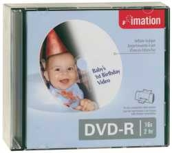 Dvd-R Printable Slim Jewel Case Imation 2770000734752