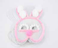 Foam Mask Rabbit White Pk 10 9320325626695