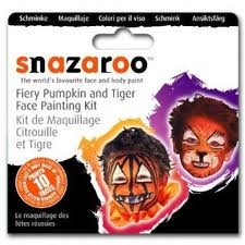 Face Paint Kit Fiery Pumpkin And Tiger - Snazaroo 2770000656306