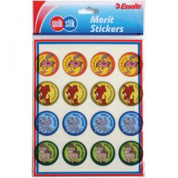 Flat Pack Merit Stickers Gloss 30Mm Rewards 112 Labels 9310924007025