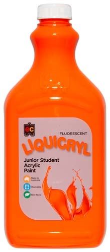 Liquicryl Paint 2L Fluorescent Orange 9314289001636