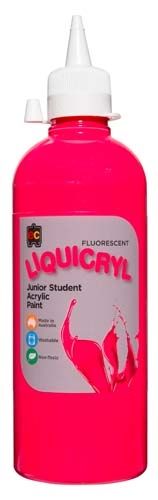 Liquicryl Paint 500ml Fluorescent Pink 9314289001568