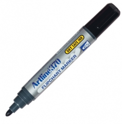 Flipchart Marker Black 2mm Artline 370 (Black, Each) 4974052819223