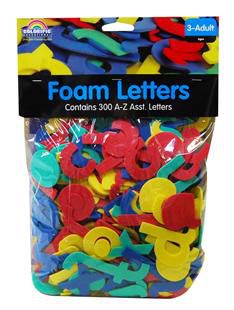 Foam Shapes - Lower case letters A to Z (Pack of 300, 5cm) 9314812115250