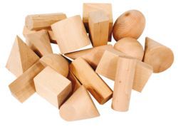 Geometric Solids Wood 19pce In Container 2770000073905
