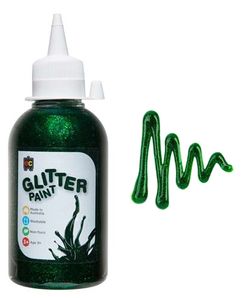 Glitter Paint 250ml Green 9314289004620