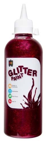 Glitter Paint 500ml Magenta 9314289007942