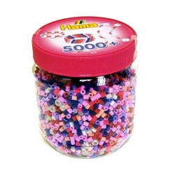 Hama Beads Pink Mix Tub (Pack of 5000) 2078