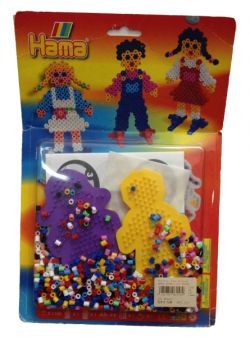 Hama Beads Kit People Pegboards X2 Lge Blister Pk 028178406158