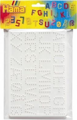 Hama Beads Pegboards Pack - Letters &amp; Numbers 0028178044558
