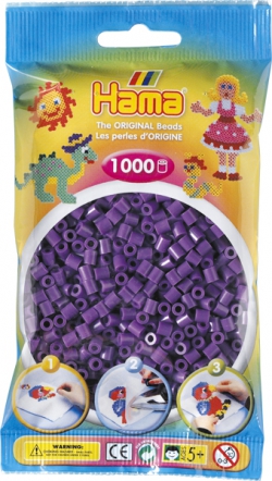 Hama Beads Solid Colours (Purple, Pack of 1000) 028178207076