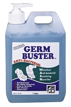 Hand Gel Anti Bacterial - Germ Buster (1 Litre) 9325603000310